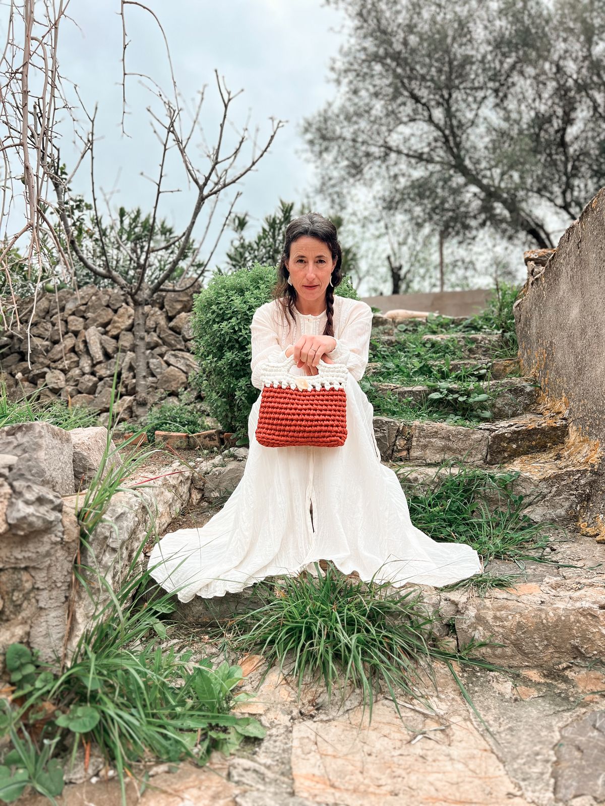 Bolso Crochet Mezclat, Fusión de texturas Artesanales