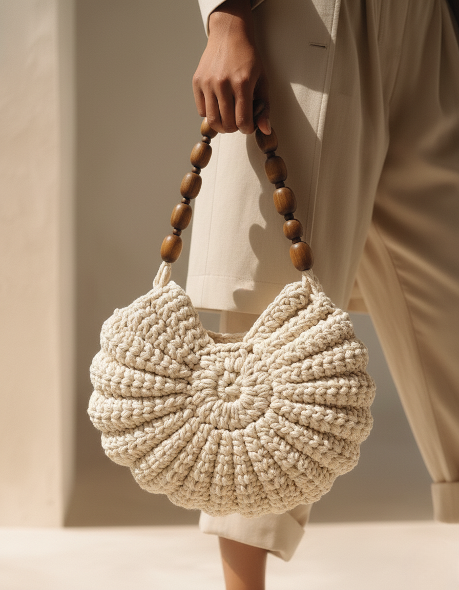 Bolso crochet Concha