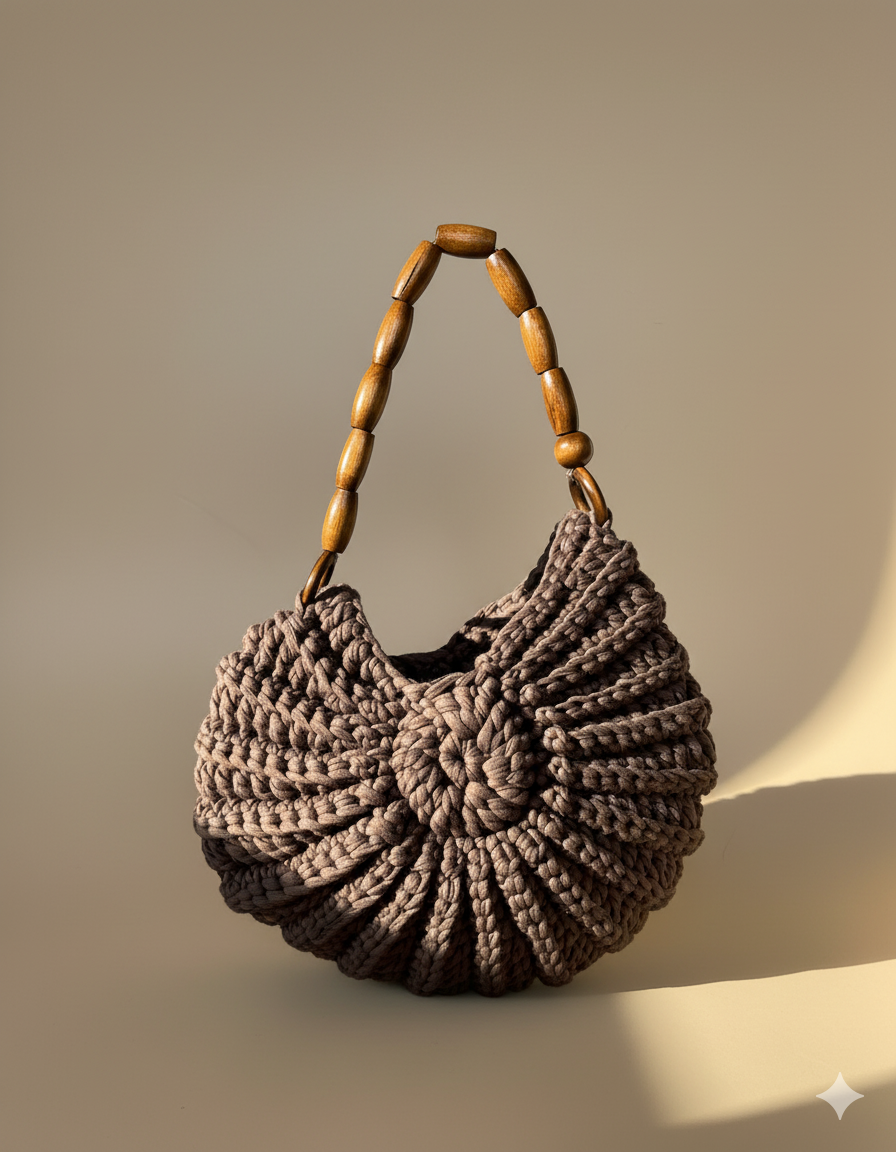 Bolso crochet Concha