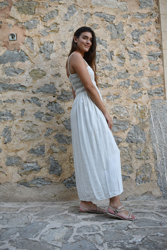 Danisa midi linen dress